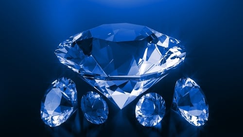 Blaue Diamanten