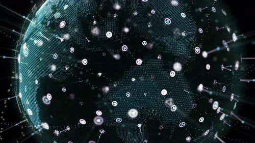 Цифровая глобальная голограмма Земли Hud