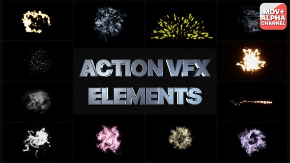 Action Elements | Motion Graphics Pack, Overlays Motion Graphics ft ...
