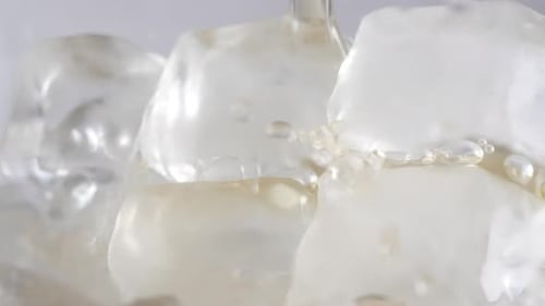 Ice Cubes and Pouring Tea