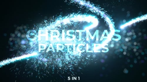 Sparkling Particle Light Trail Revealing Animation