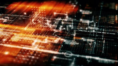 Futuristische Matrix-Cyber-Umgebung 02