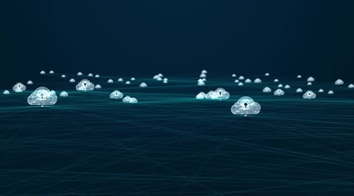 Cloud computing and Big data concept.