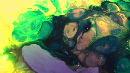 Abstract Liquids Blending Together