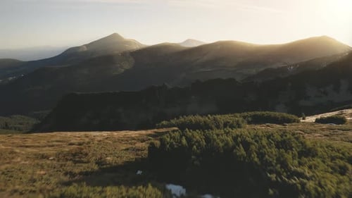 Sun Mountain Ridge Nature Landscape Aerial