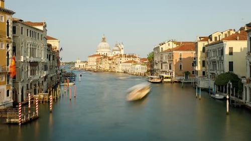 Time Lapse of the Grand Canal in Venice Italy