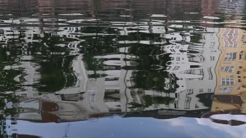 Berlin City - Spree River - House Reflection