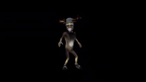Danse de cerf de dessin animé 10