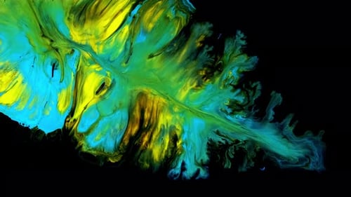 Gros plan de différentes couleurs mélangées