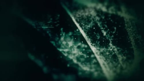 Abstract Futuristic Digital Particle Reveal Opener