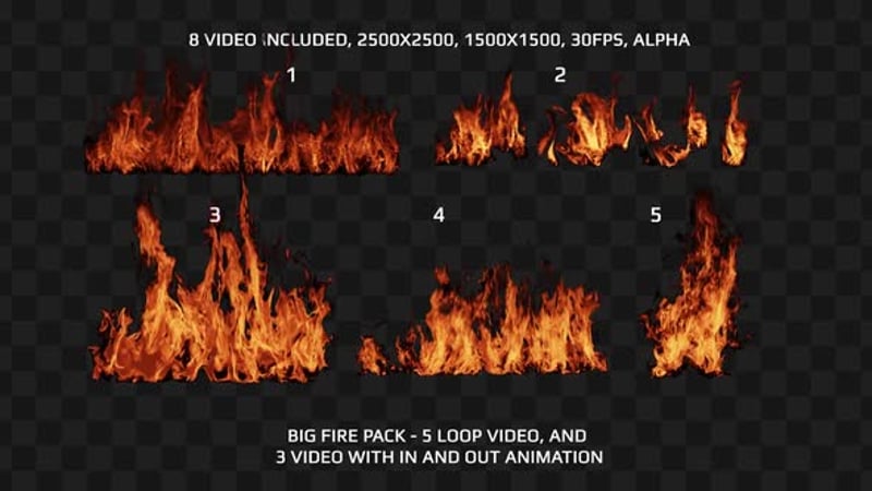 Fire Transitions 4k, Transitions Motion Graphics ft. 4k & fire - Envato