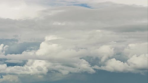 Atmospheric Sky with Dense Gray Clouds