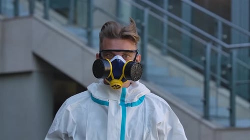 Putting On and Taking Off Respirator and Safety Goggles