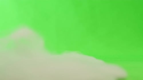 Smoke on Green Chroma Key Background