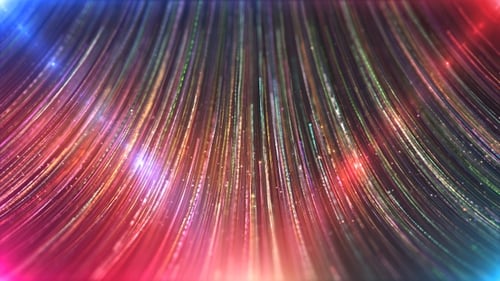 Colorful Fluid Light Streaks Abstract Motion Background