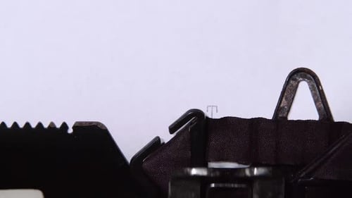 Word Is True Printed on a Typewriter. Close Up