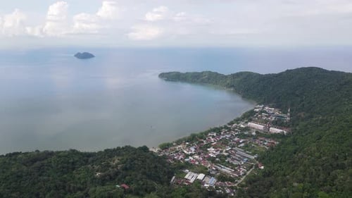 Aerial view Gertak Sanggul village