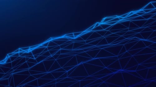 Futuristic Abstract Digital Plexus Wave Loop Background