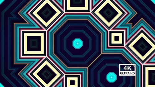 Buntes Kaleidoskop-Neonlicht 4K