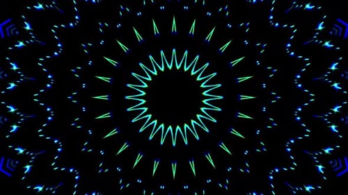 bright light lines that arranges subtle color blue movements with dots waves,black background
