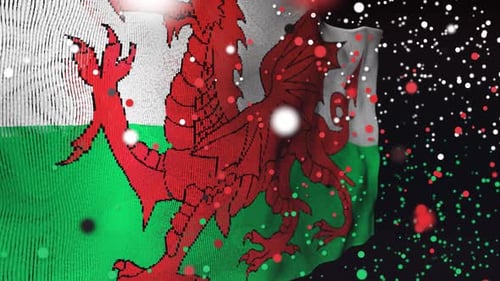 Welsh Flag Particle Animation