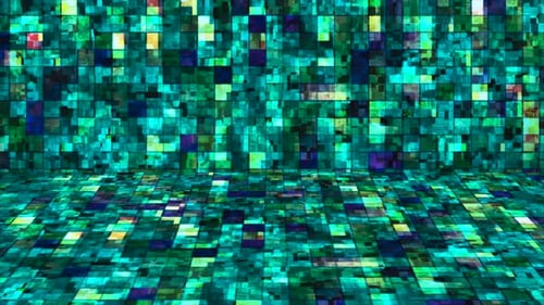 Broadcast Hi-Tech Glittering Abstract Patterns Wall Stage 116