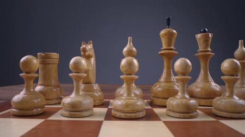 Schönes weißes Schach