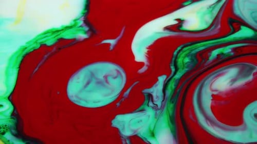 Abstract Flowing Liquid Colors Background