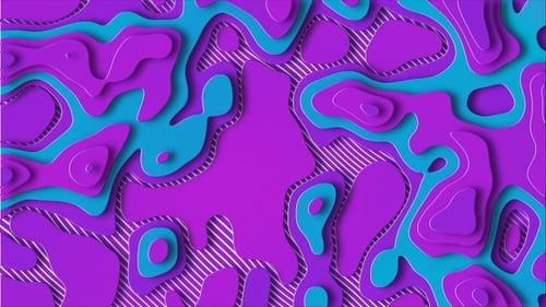 Animated Abstract Wavy Topography Background Loop