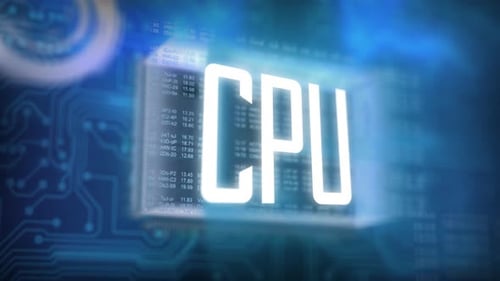 Digital Hud Background Cpu