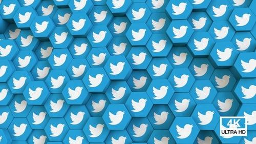 Twitter sechseckiger Hintergrund