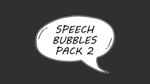 Hand-Drawn Animated Speech and Thought Bubbles Pack
