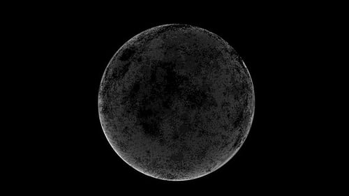 Abstract Futuristic Particle Sphere Rotation Loop