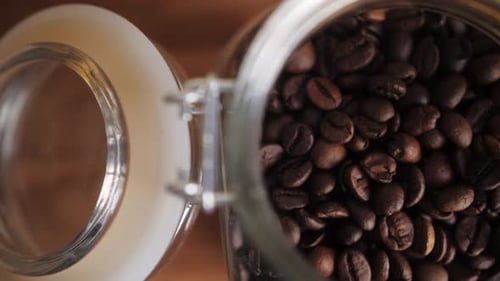 Geröstete Kaffeebohnen Textur Nahaufnahme