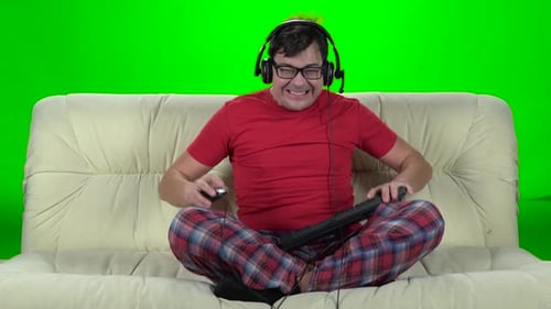Man Lost in the Online Game and Very Upset
