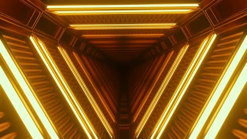 Orange Triangular Tunnel