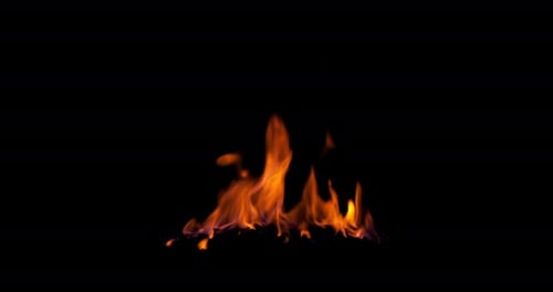 Echtes Feuerflammen-Langmaterial. Einfache Video-Integration, wählen Sie einfach verschiedene Mischmodi.