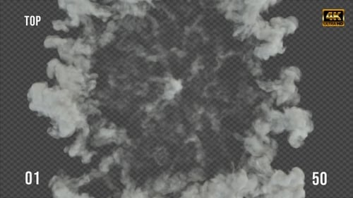 Dynamic Smoke and Shockwave Effect with Alpha Channel