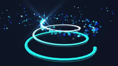 Animation der Worte Frohe Weihnachten und leuchtende Sterne des Weihnachtsbaums auf blauem Hintergrund