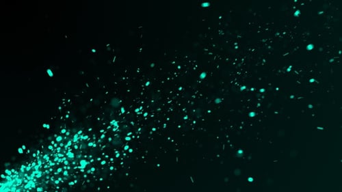 Flying Blue Particles Funken Nahtloser Schleifenhintergrund