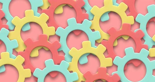 Rotate Cogs Gear Motion Background