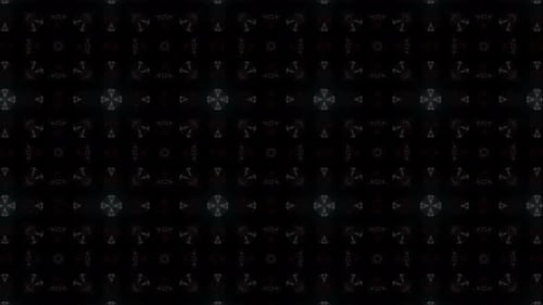 Pulsating Geometric Circles Abstract Seamless Loop Background