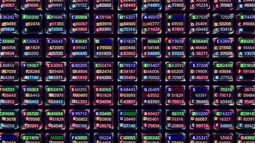 Big data on LED panel