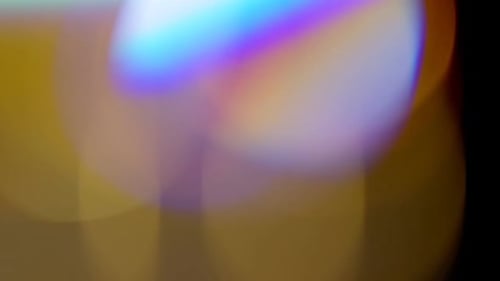 Multicolored Light Leaks Footage on Black Background Lens Flare Leak Burst Overlays Transitions
