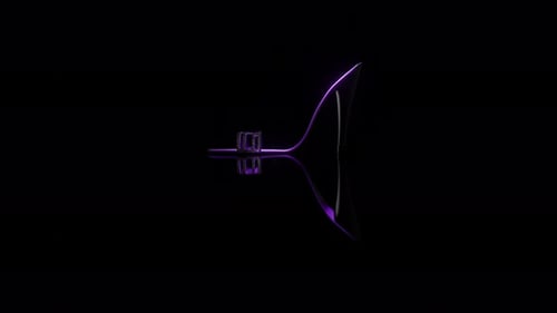 Luxury Purple Neon High Heel Shoe Rotation