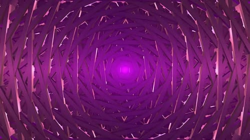 Seamless Looping Purple Geometric Hexagon Background