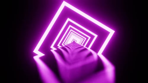 Vj Loop Journey à travers le fond carré violet HD