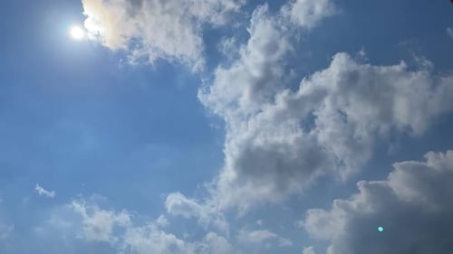 Nuvens no céu Timelapse