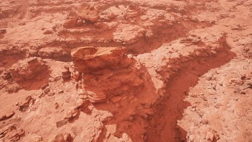 Aerial Grand Canyon in the Fog