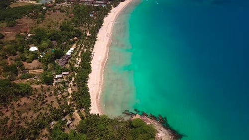 Beach and Hills Aerial